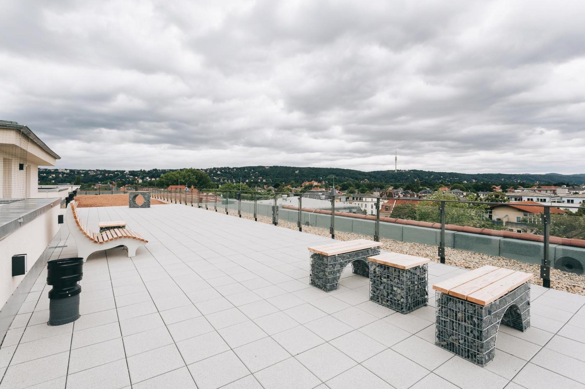Oasis Appart - Wohnen In Dresden - Netflix - Tiefgarage - Dachterrasse Eksteriør bilde