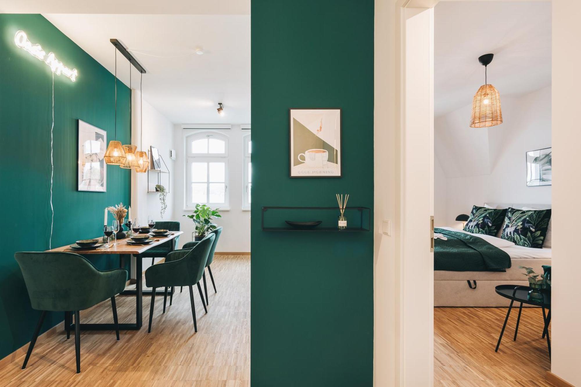 Oasis Appart - Wohnen In Dresden - Netflix - Tiefgarage - Dachterrasse Rom bilde