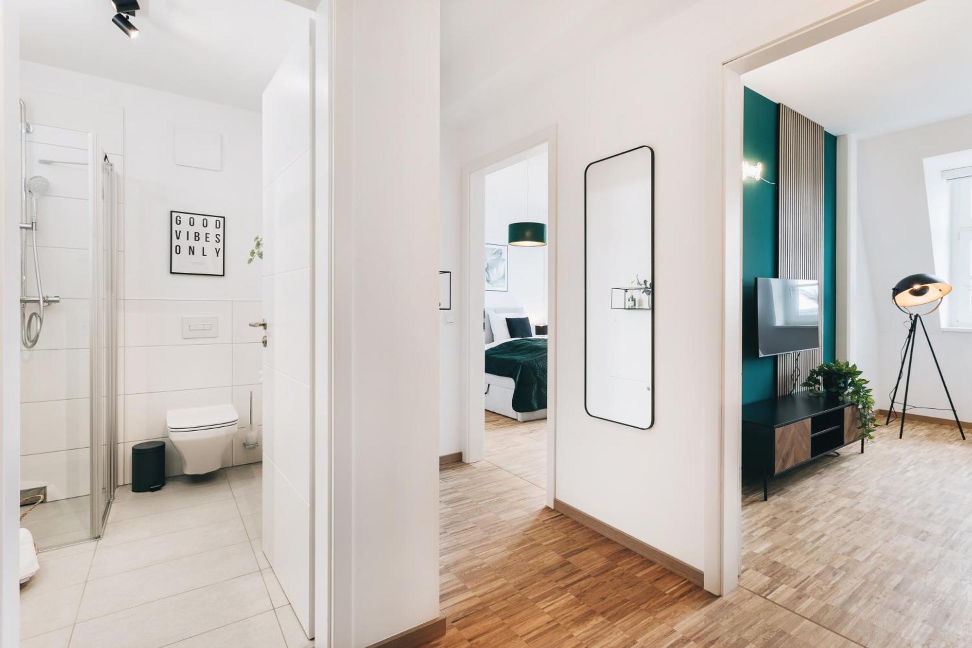 Oasis Appart - Wohnen In Dresden - Netflix - Tiefgarage - Dachterrasse Rom bilde
